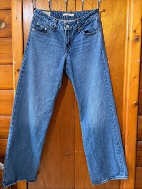 Levi's Straight Womens Blue Denim Jeans